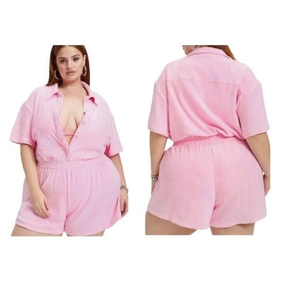 Good American Terry Romper in Iced Pink NWT Size 2 in GA - Picture 1 of 7